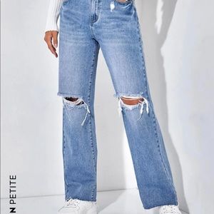 NEVER WORN Shein Petite ripped jeans